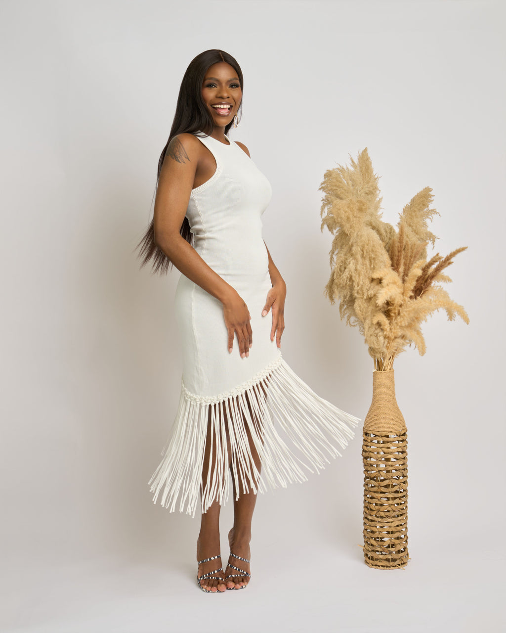 RIVIERA FRINGE DRESS