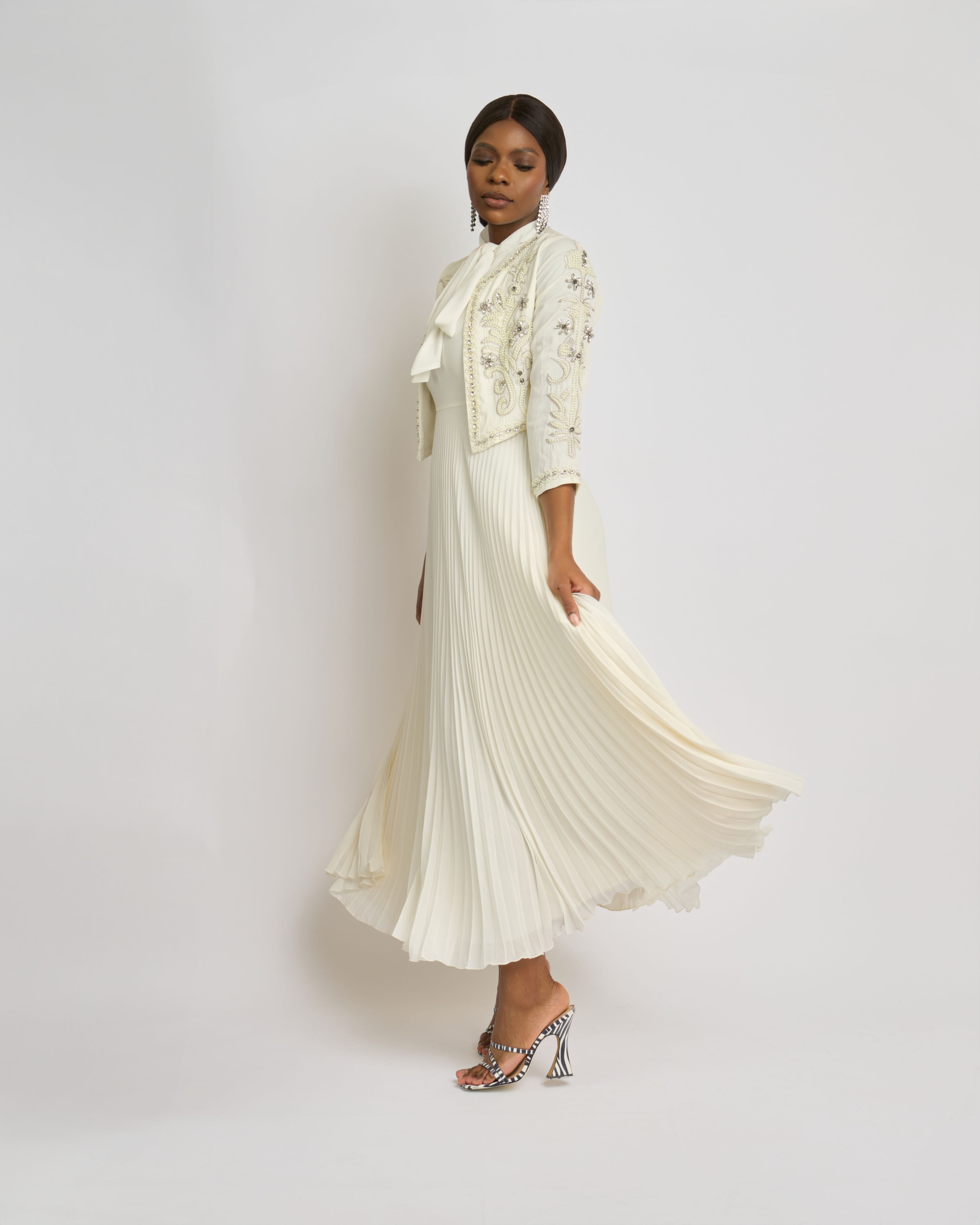 SERAPHINA PLEATED DRESS