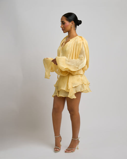 SOLEIL RUFFLE DRESS