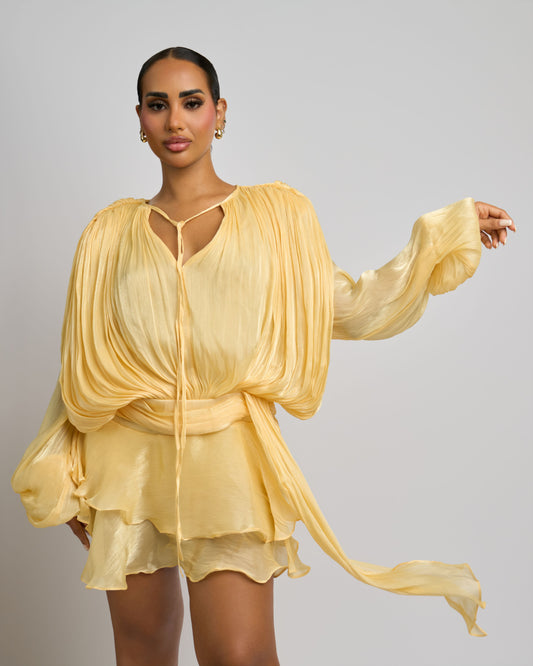 SOLEIL RUFFLE DRESS