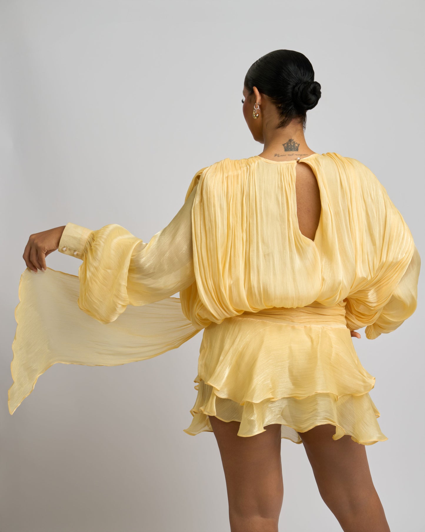 SOLEIL RUFFLE DRESS