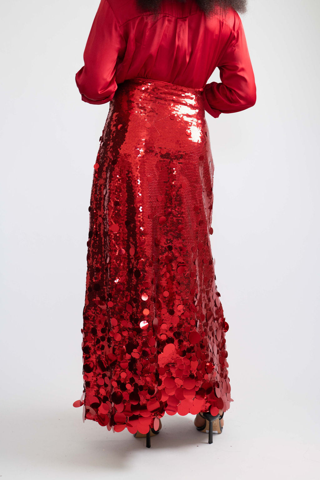 Aurelia Sequin Midi Skirt