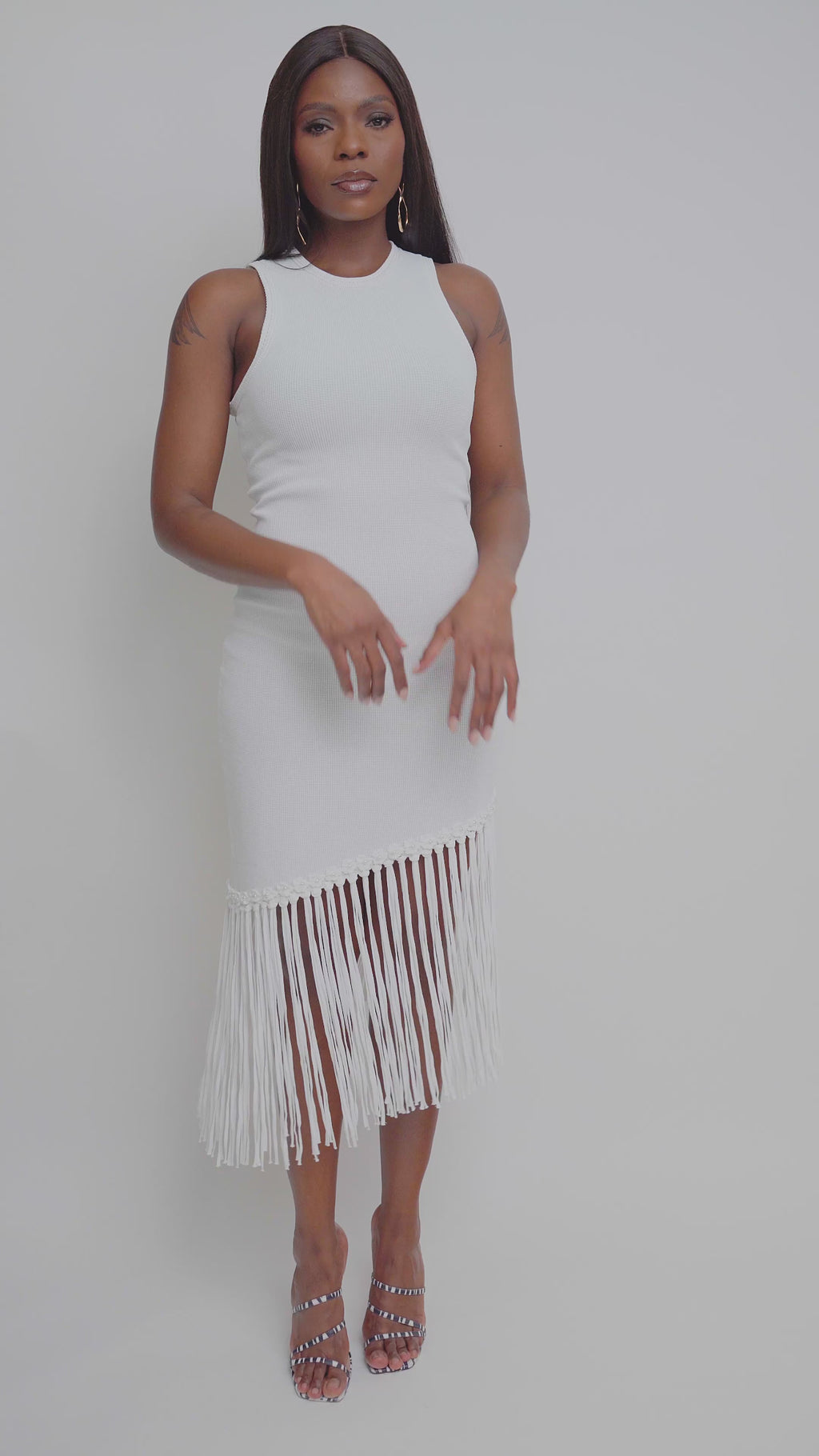 RIVIERA FRINGE DRESS