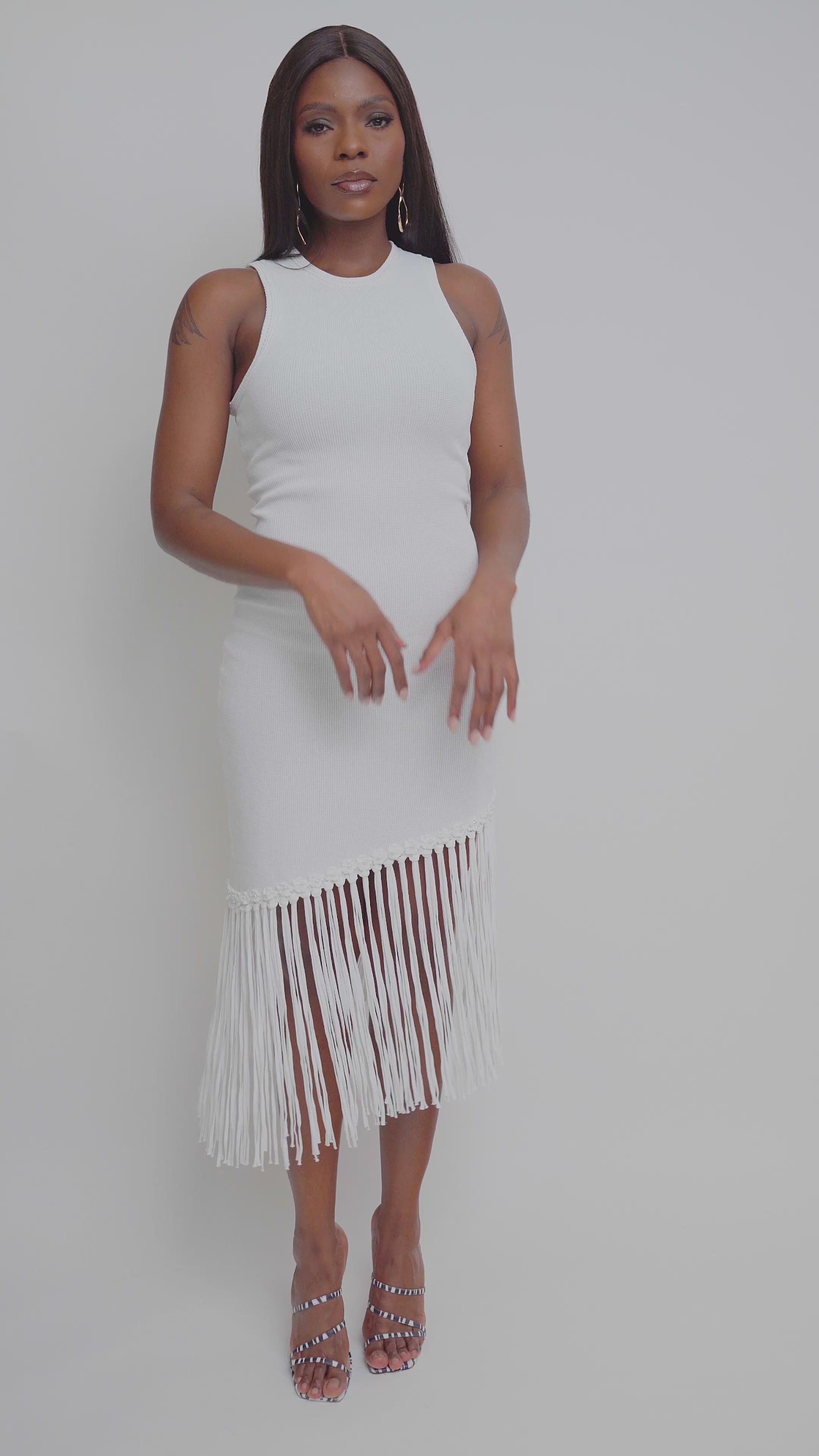 RIVIERA FRINGE DRESS